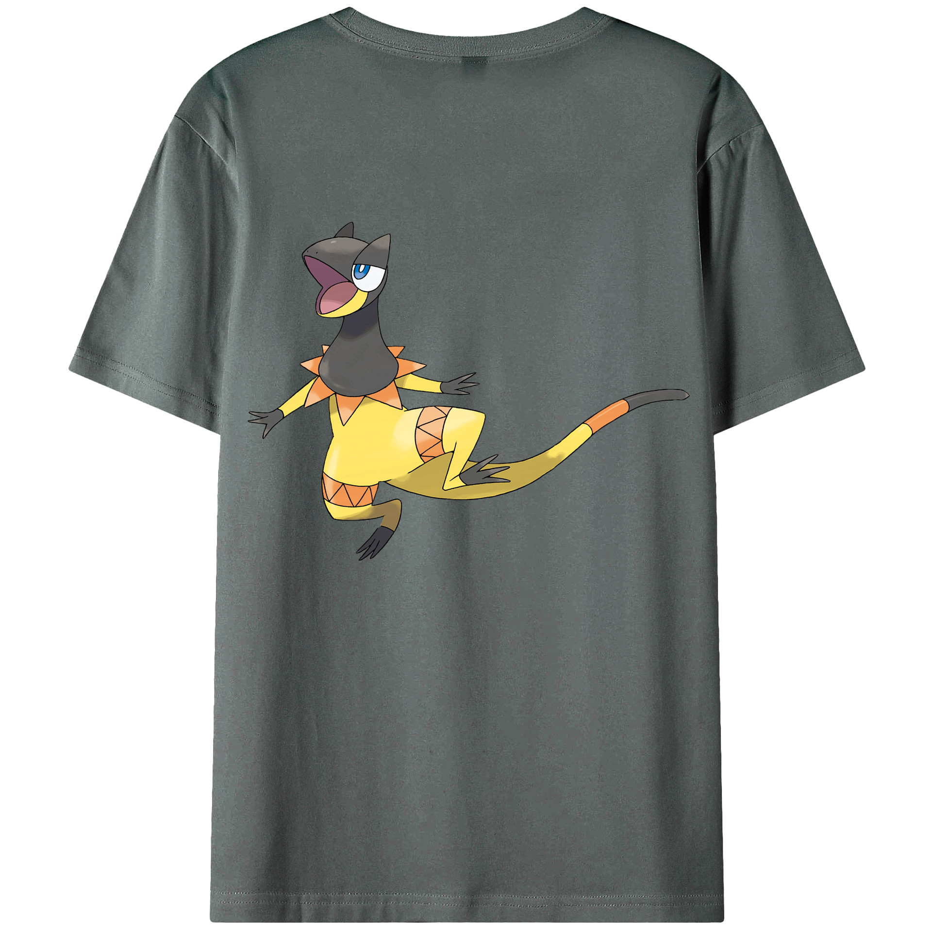（画像用） ポケットモンスター Pokémon 綿100％ メンズ半袖Tシャツ（バックプリント） 通気性